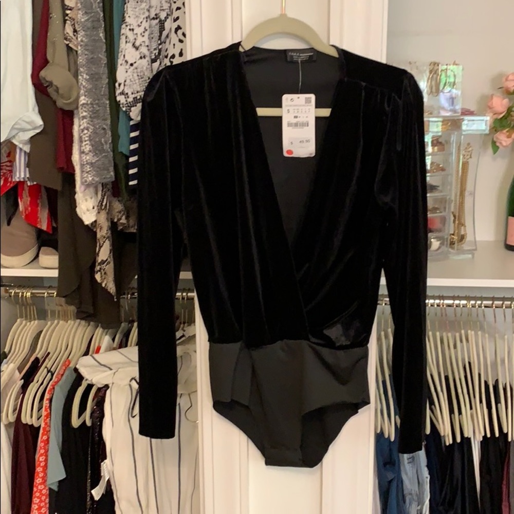 Velvet bodysuit